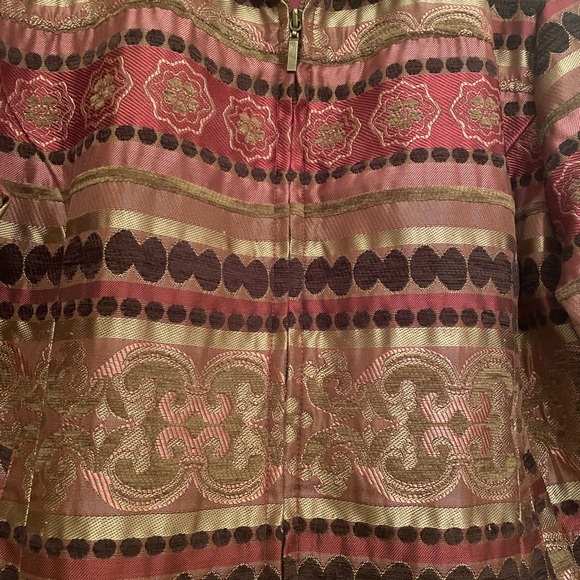 Women's Multicolor Patterned Jacket - Picture 4 of 8